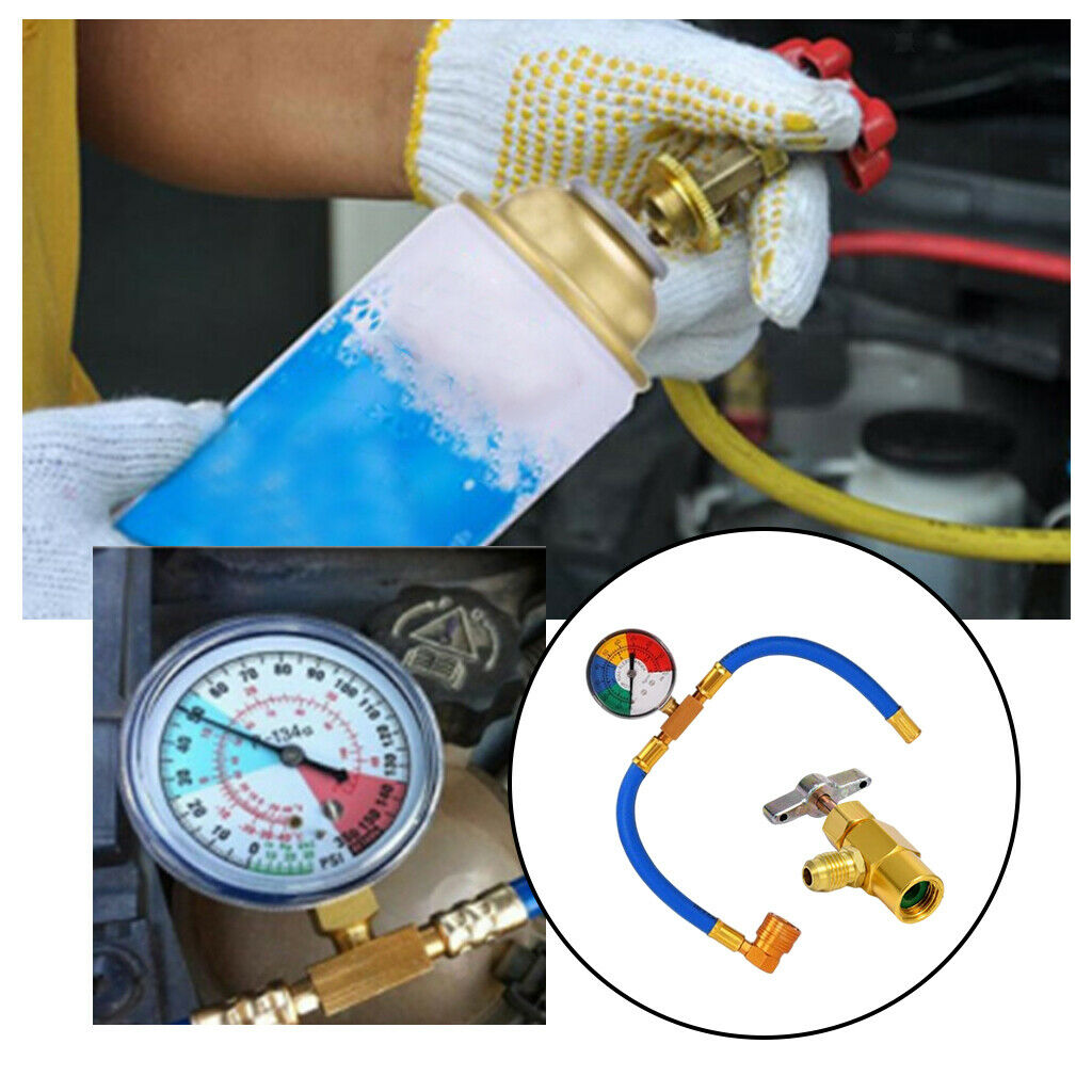 R134A Recharge Hose Atuo Car AC Charging Hose Valve 1/2" Acme Female Thread
