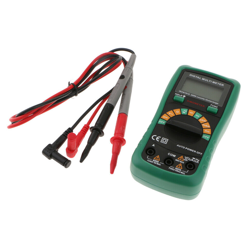 Digital LCD Automatic Range Multimeter Ammeter AC/DC/OHM Volt Current Tester