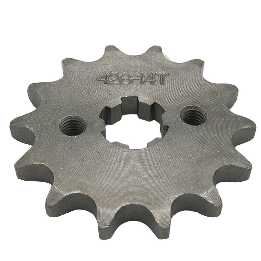 14T Teeth 17mm 428 Chain Front Sprocket Cog Pit Quad Dirt Bike ATV Buggy