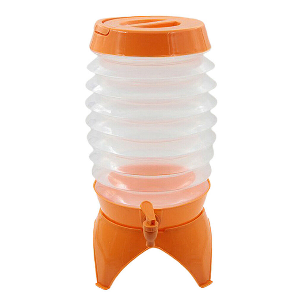 Collapsible Water Container, 5.5L Portable Folding Water Carrier with Tap, -