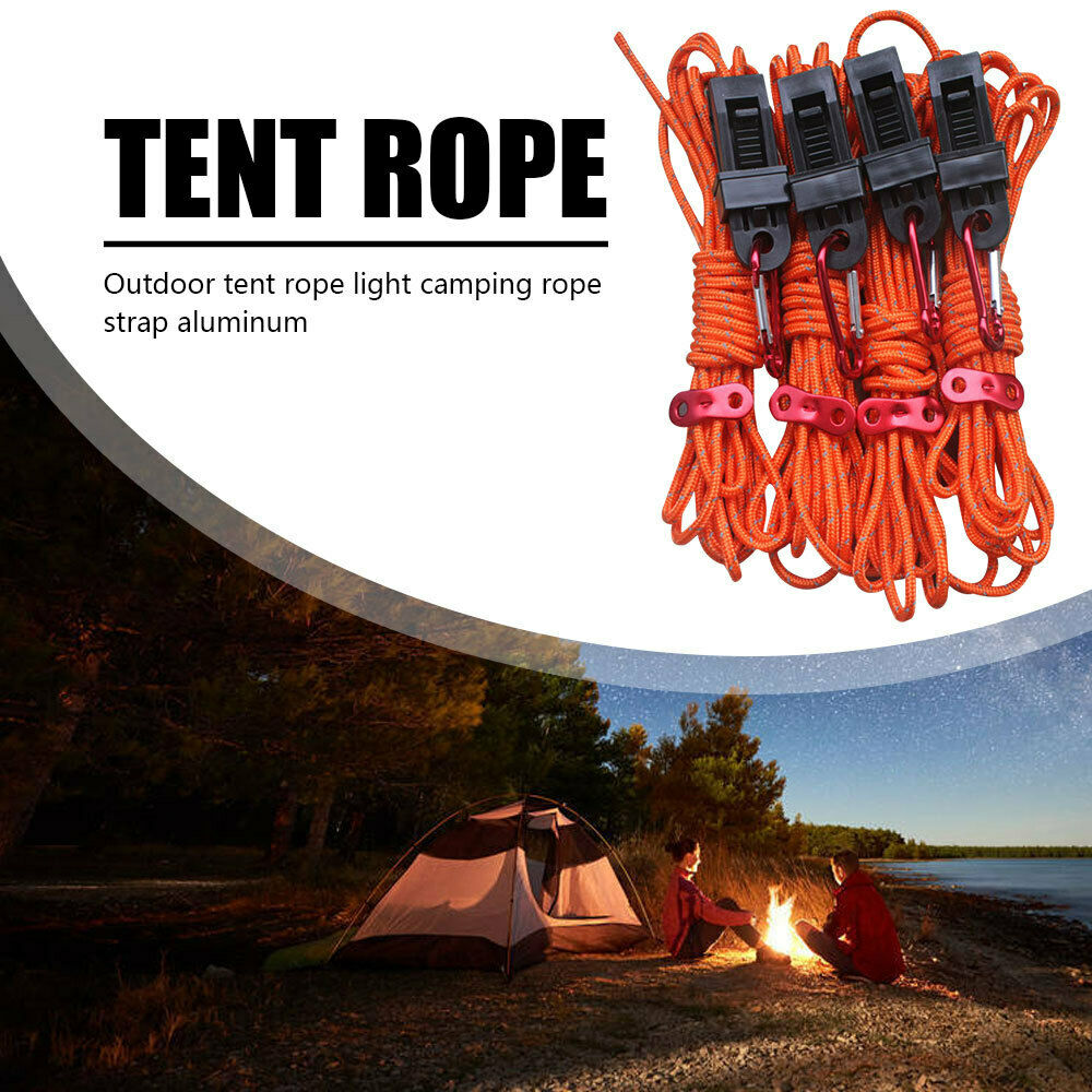 Outdoor Tent Cord Lightweight Camping Rope with Guylines Hiking Backpacking LIN