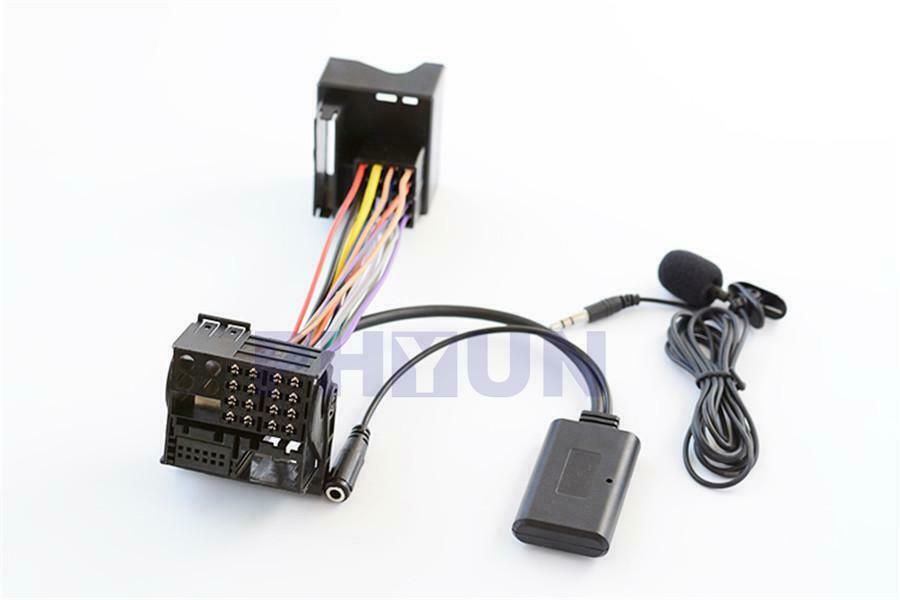 1Pc Aux Bluetooth Adapter+Microphone Cable For BMW X5 X3 Z4 E83 E85 E86 E39 E53
