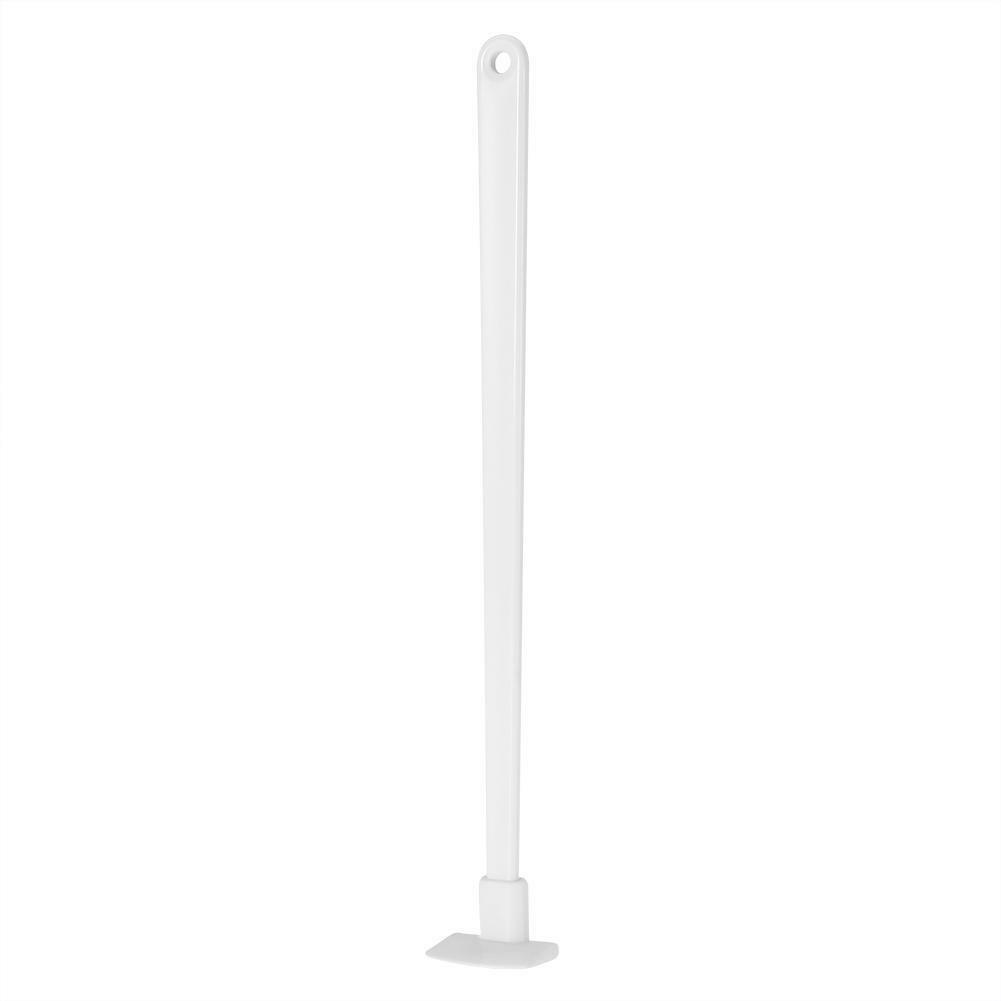 9" Last Drop Silicone Mini Spatula & Jar Scraper Scoop Long Handle Tool- White.