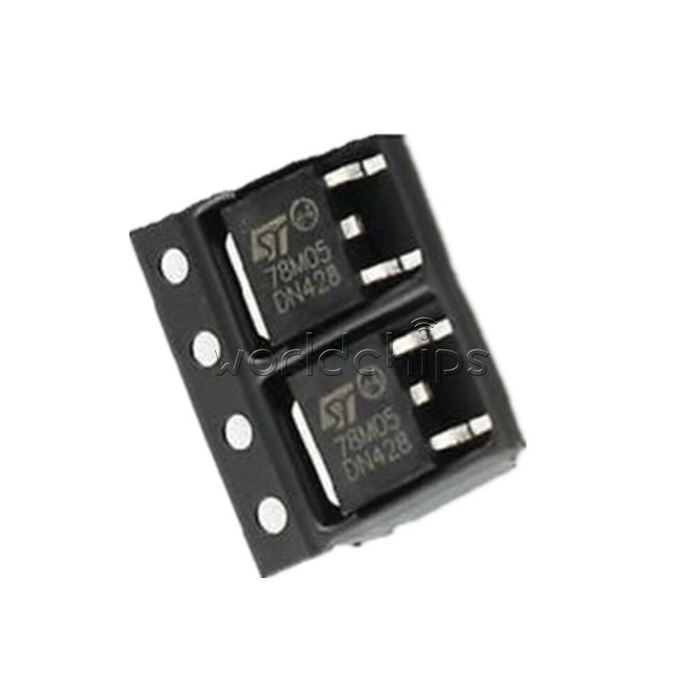 50PCS 78M05 L78M05 ST TO-252 SMD Voltage Regulator IC TOP