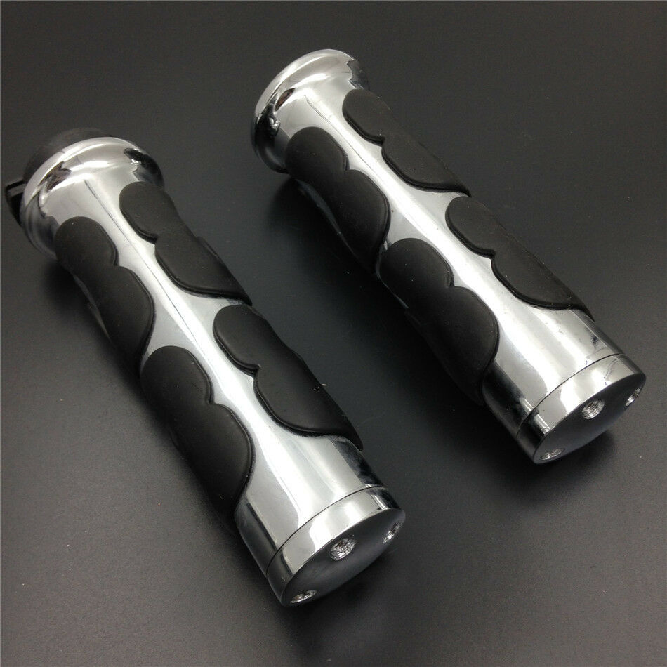 Motorcycle Custom Hand Grips 1" Handlebar fit for Harly XL Sportster 1200 CHROM