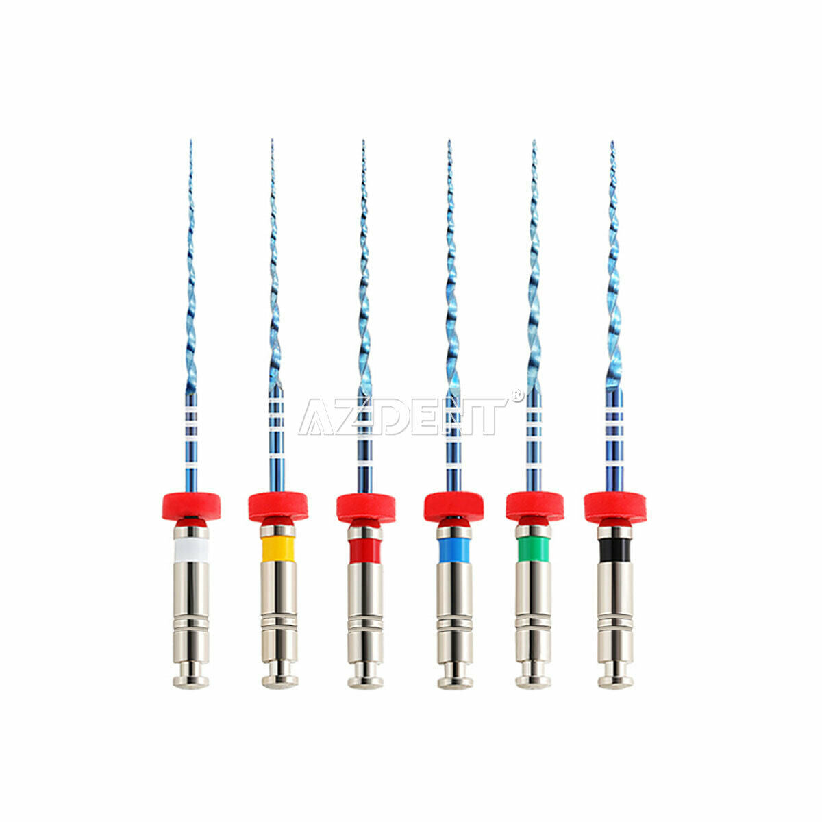 5 X Dental Endo V Blue Engine Use Root Canal Heat Activated File 25mm 04 #15-#40