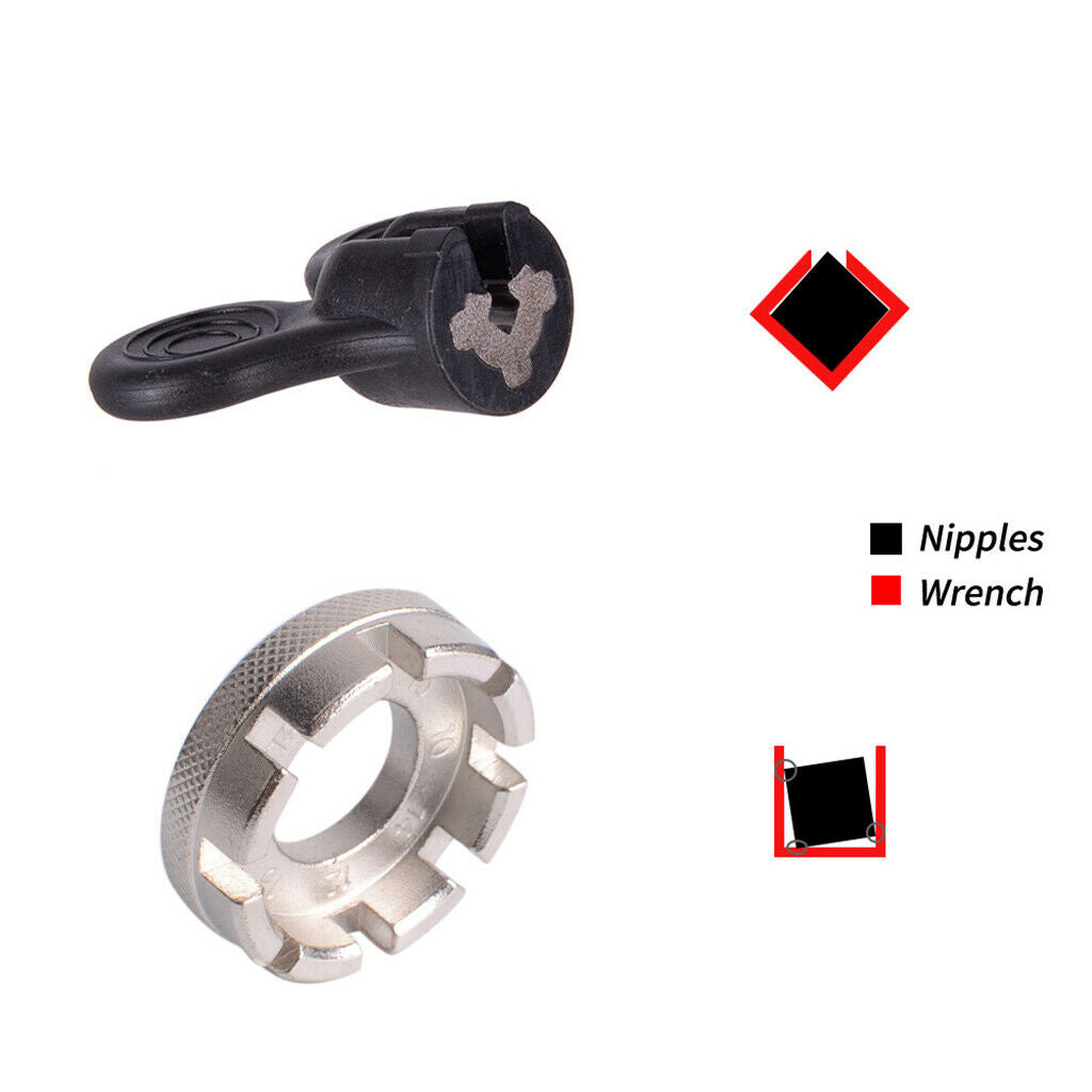 1 Set Bike Spokes Holder Nipple Wrench Aero Spokes Holders Bike Repair Tools