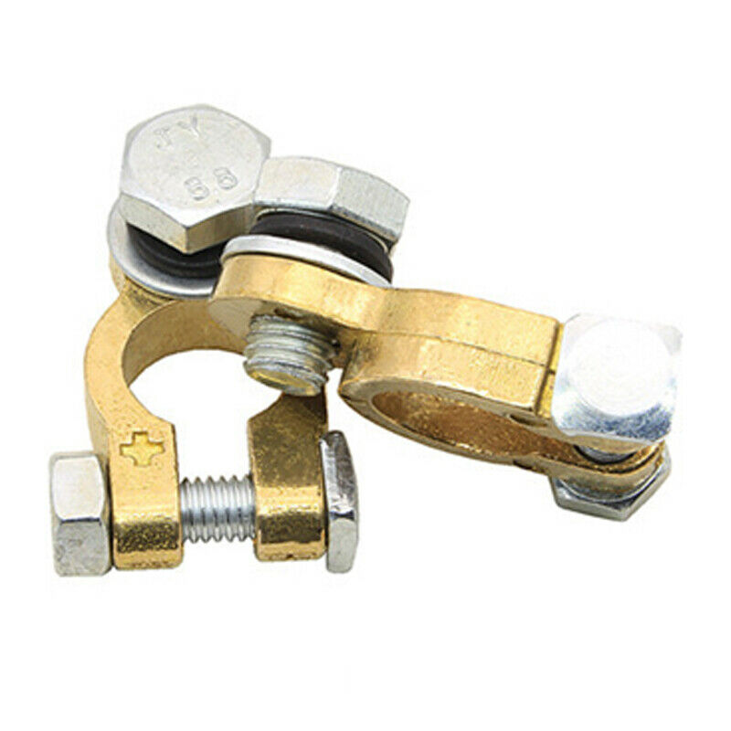 2PCS M10/M8 Car SUV Battery Pure Copper Battery Chuck Terminal Cable Head Brass