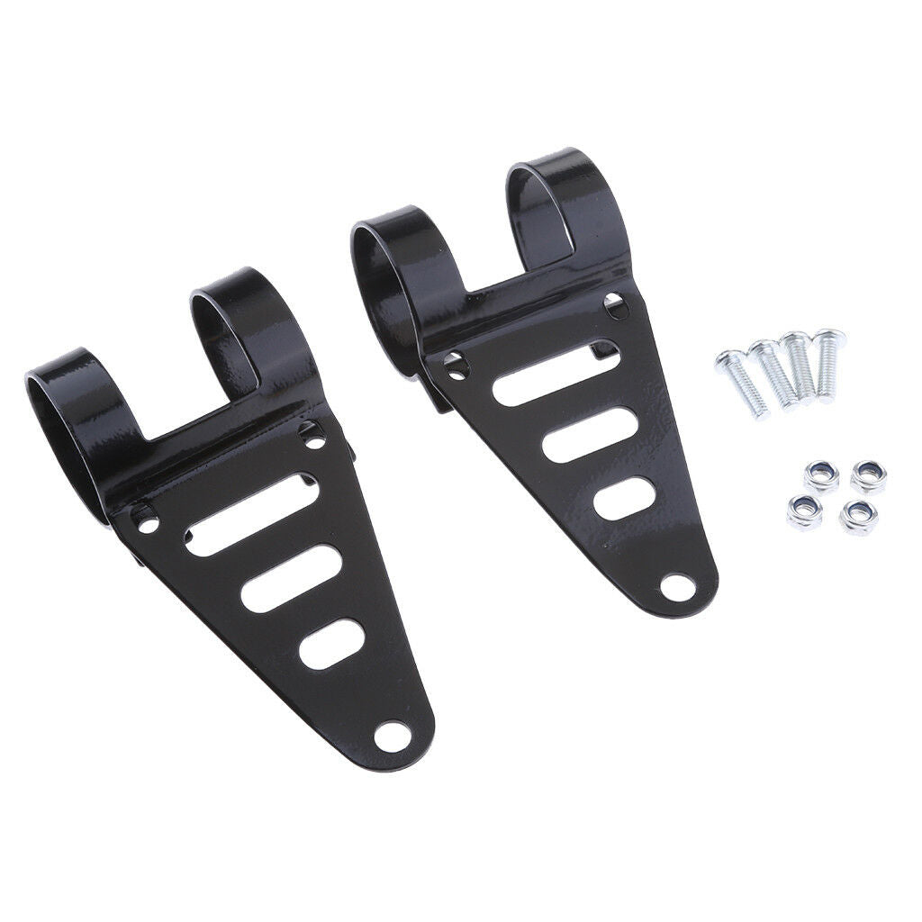 41-43mm Motorcycle Adjustable Headlight Mounting Bracket Head Lamp Holder
