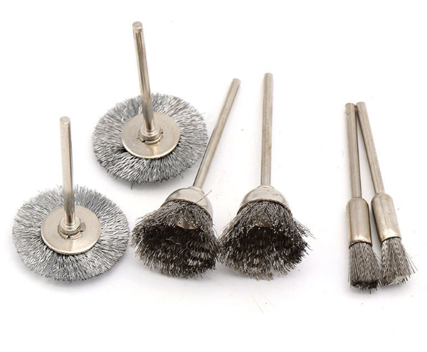 New 15Pc Wire steel Brush Brushes Wheel- for Dremel Die grinder & Rotary tools