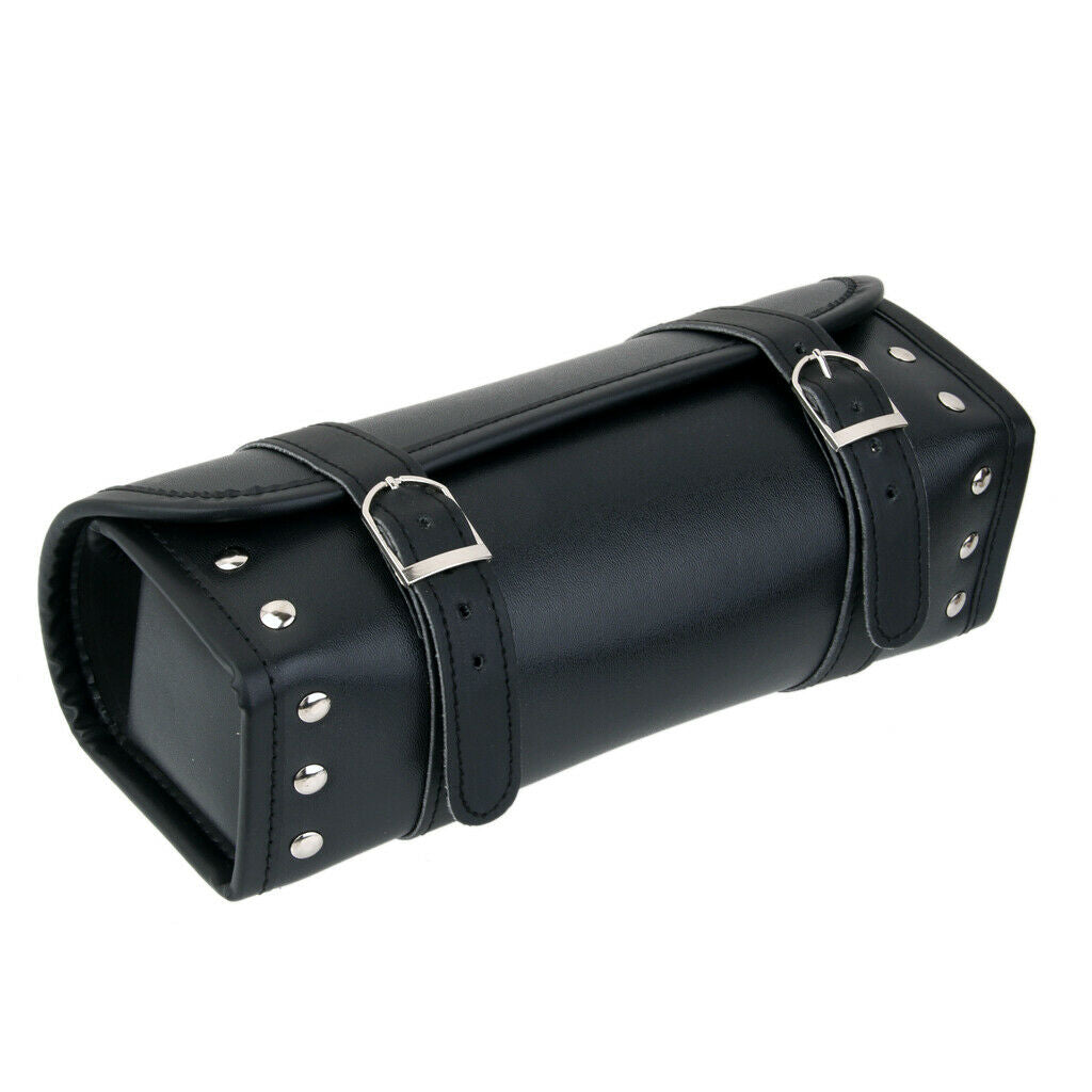 Motorcycle Pannier Saddle Pouch Faux Leather Luggage