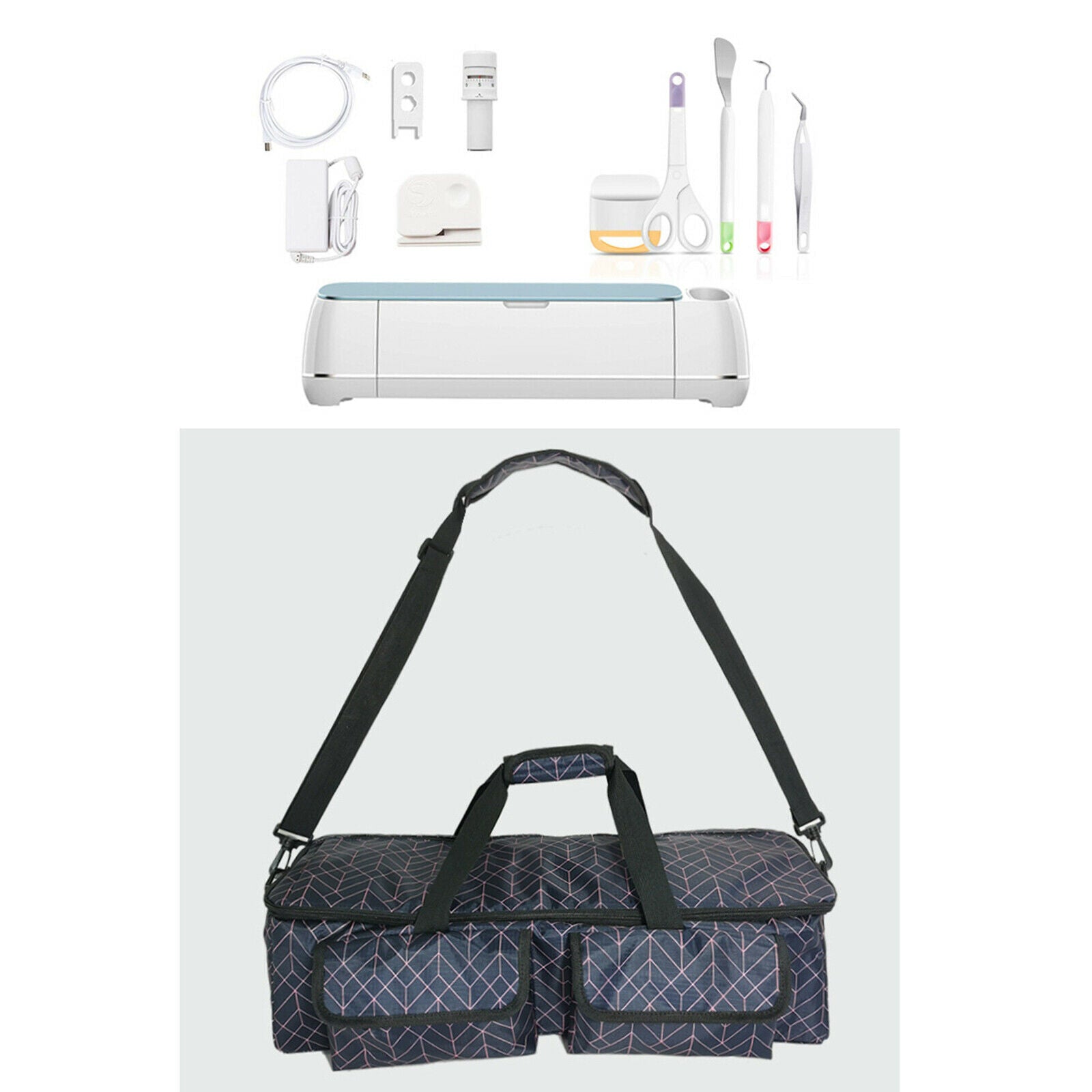 Portable Die-Cut Machine Device Carrying Case Handbag for Silhouette Cameo 4