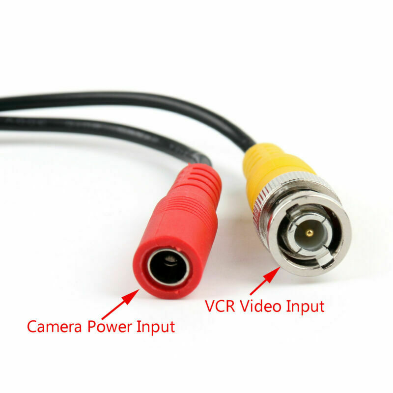 1X 10M 2 in 1 Audio Video Surveillance Cable Security Camera DC BNC RCA Wire