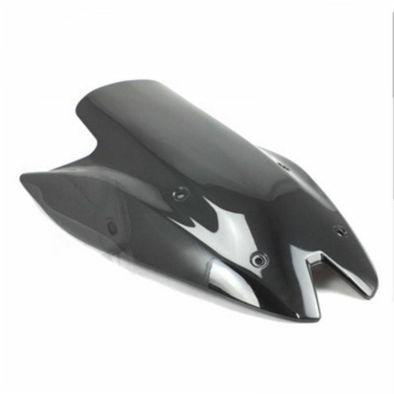 Black Double Bubble Motorcycle Windshield  For Kawasaki Z1000 2010-2013