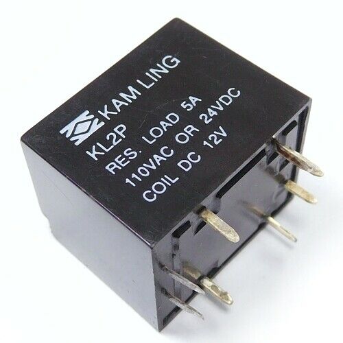[4pcs] KL2P-DC12V Relay 12VDC 5A RI=280Ohm 2_Form_C THT