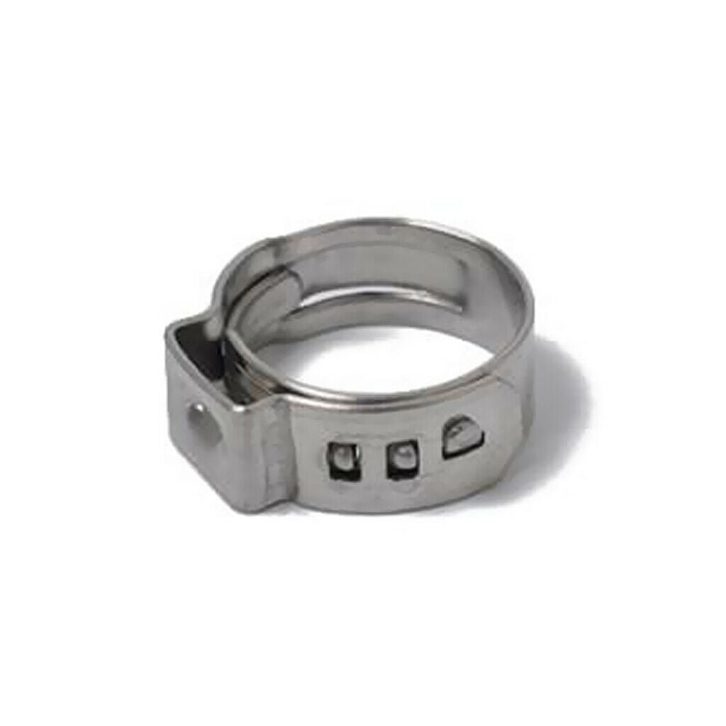 12 Kinds 5.3-22.6mm Stainless Steel Single Ear Hydraulic Fuel Hose Clamps
