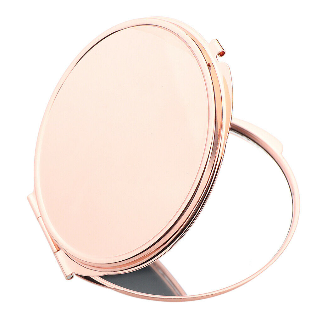 2 Sizes Of Dual Side Makeup Mirrors, Compact Cosmetic Round Pocket Purse Hand