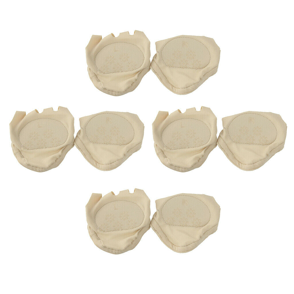 4 Pairs of Forefoot Metatarsal Pain Relief Cushion Ball of Foot Pads