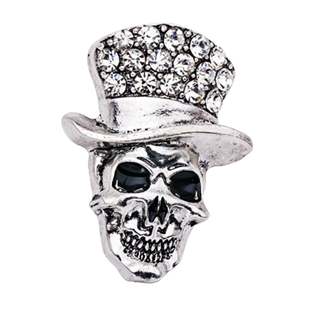 Pirate Skeleton Lapel Pins Brooches Corsage Women Men Collar Pin Gothic Punk