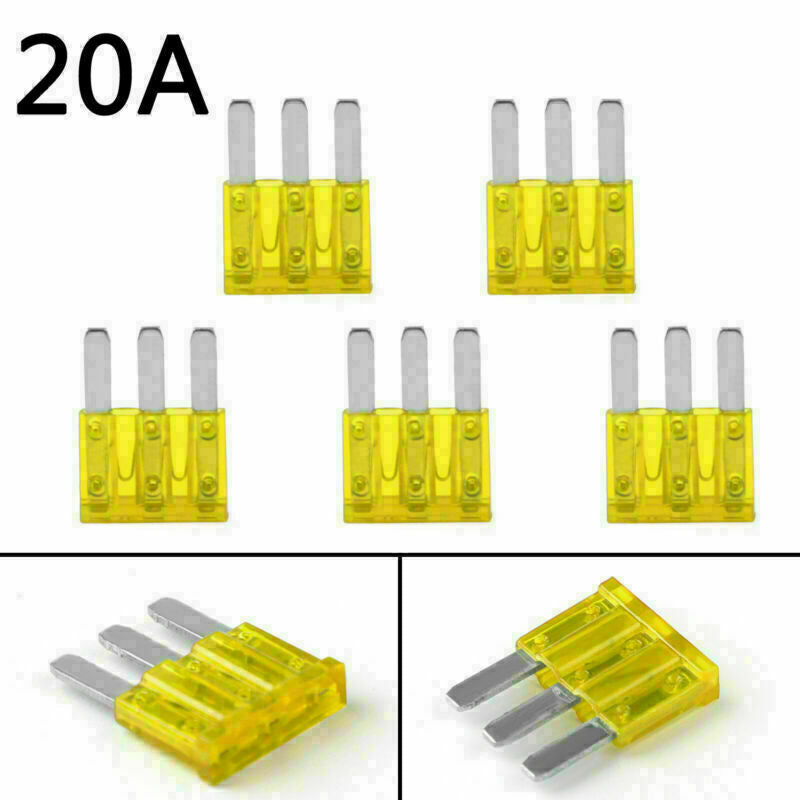 5Pcs Micro3 Fuse Automotive ATL 20A 3 Prong Micro Blade Fuse For Ford Focus  CN