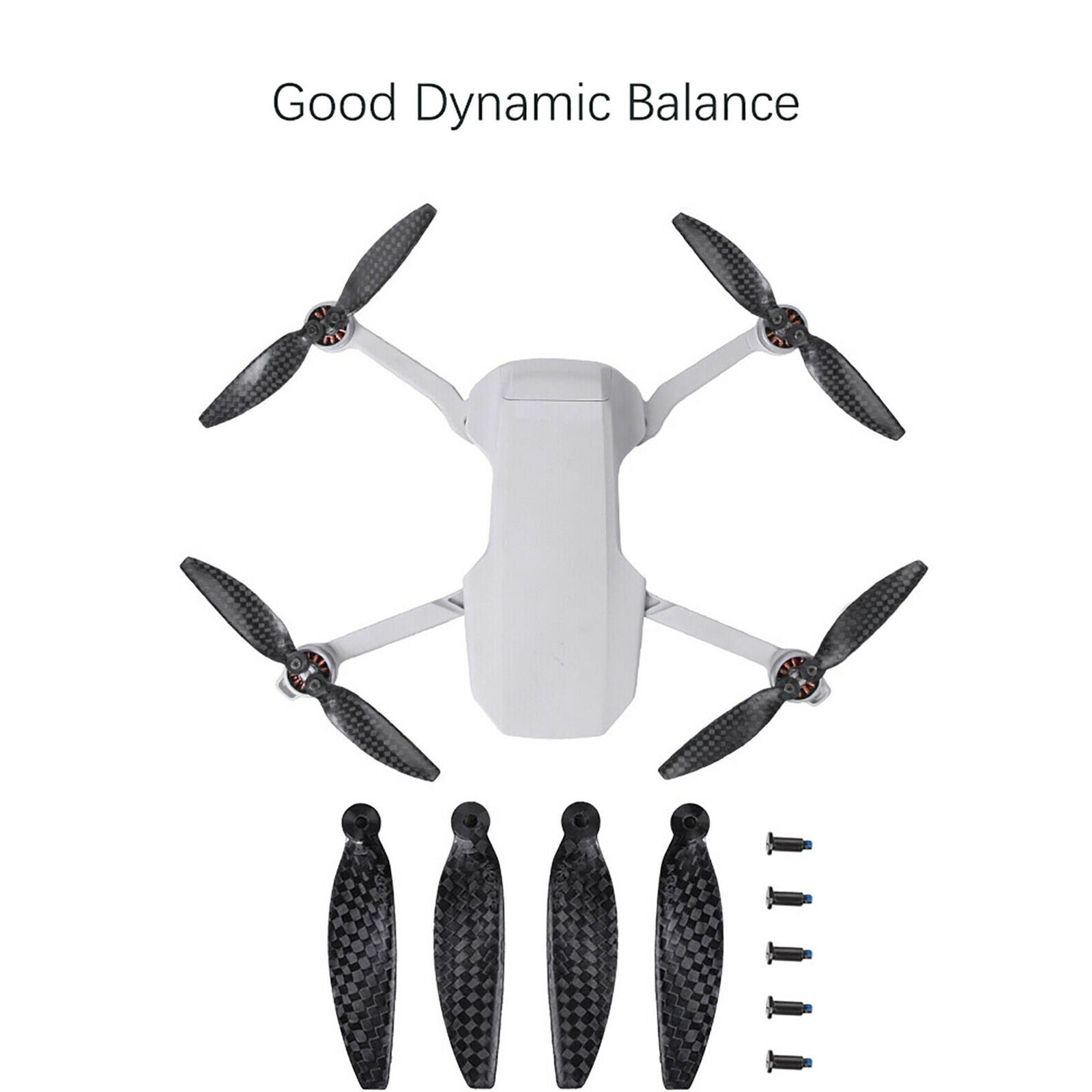 Low-Noise Propellers Carbon Fiber Props Blade for DJI Mavic Mini 2 Accessories