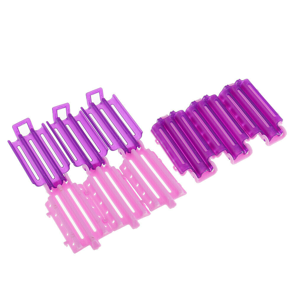 Portable Hair Curling Wavy Clips for Corn Hairs - Purple - 72pcs Waving Hair