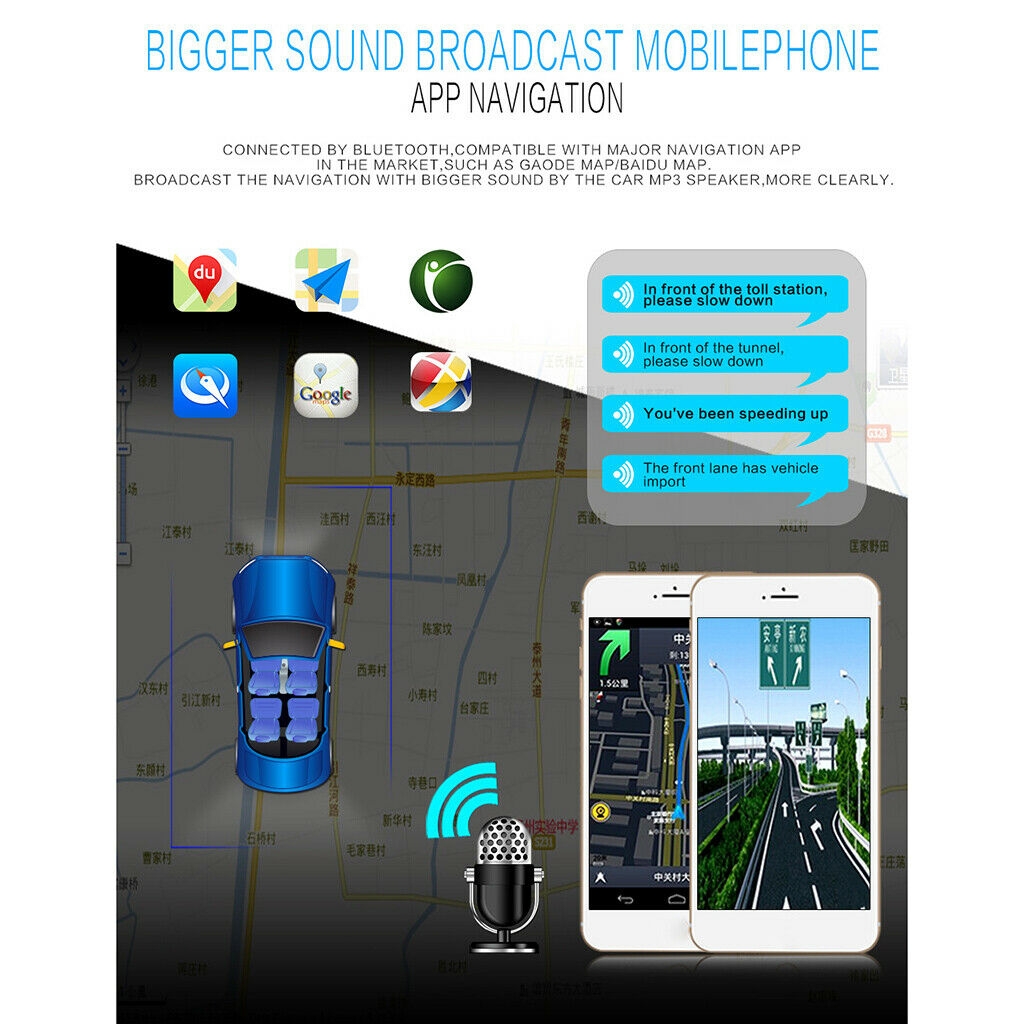 Bluetooth Car MP3 Player Device Bluetooth AUX USB TF Broadcast Handsfree Call