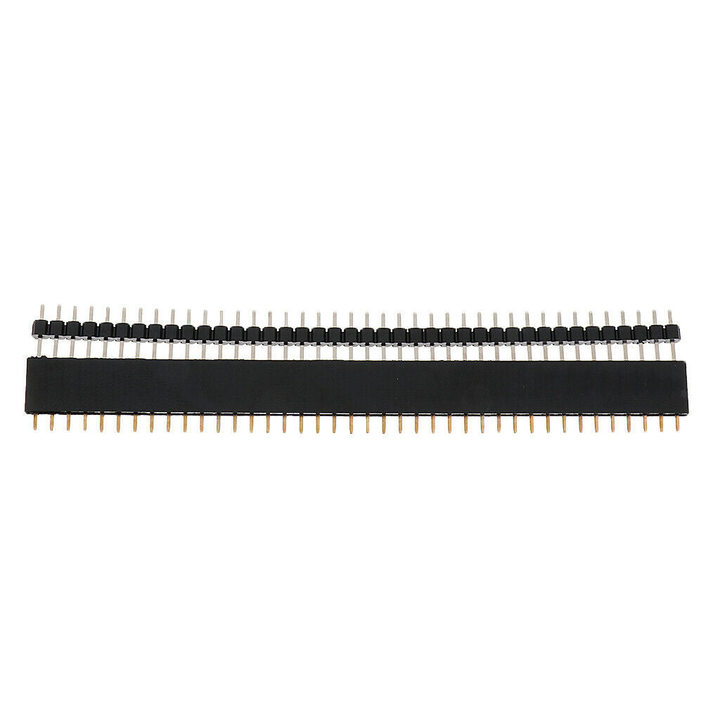 10 Pairs 40 Pin 2.54mm PCB Header Female + Male Pins Sockets Wire Connectors