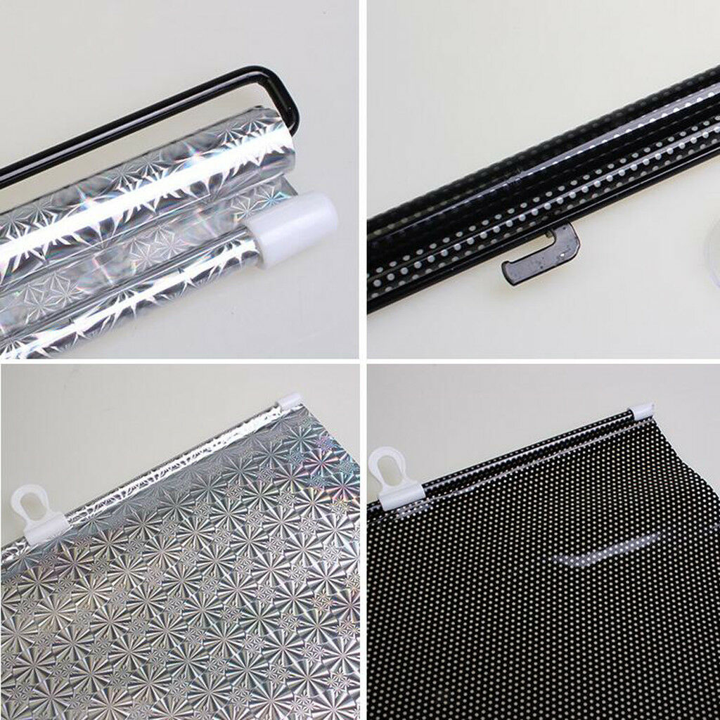 Retractable Window Curtain Sunshade Side Block Sunshield Spider Net 68x125cm