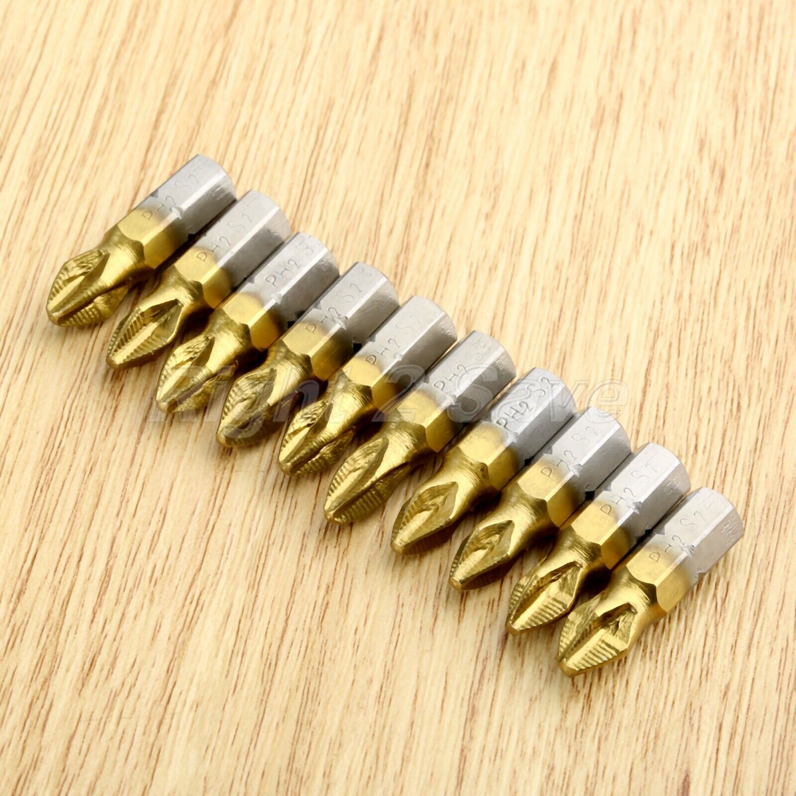 10PC 20mm Hex Shank PH2 Screwdriver Bits For Impact Drill Cross Head Screwdriver