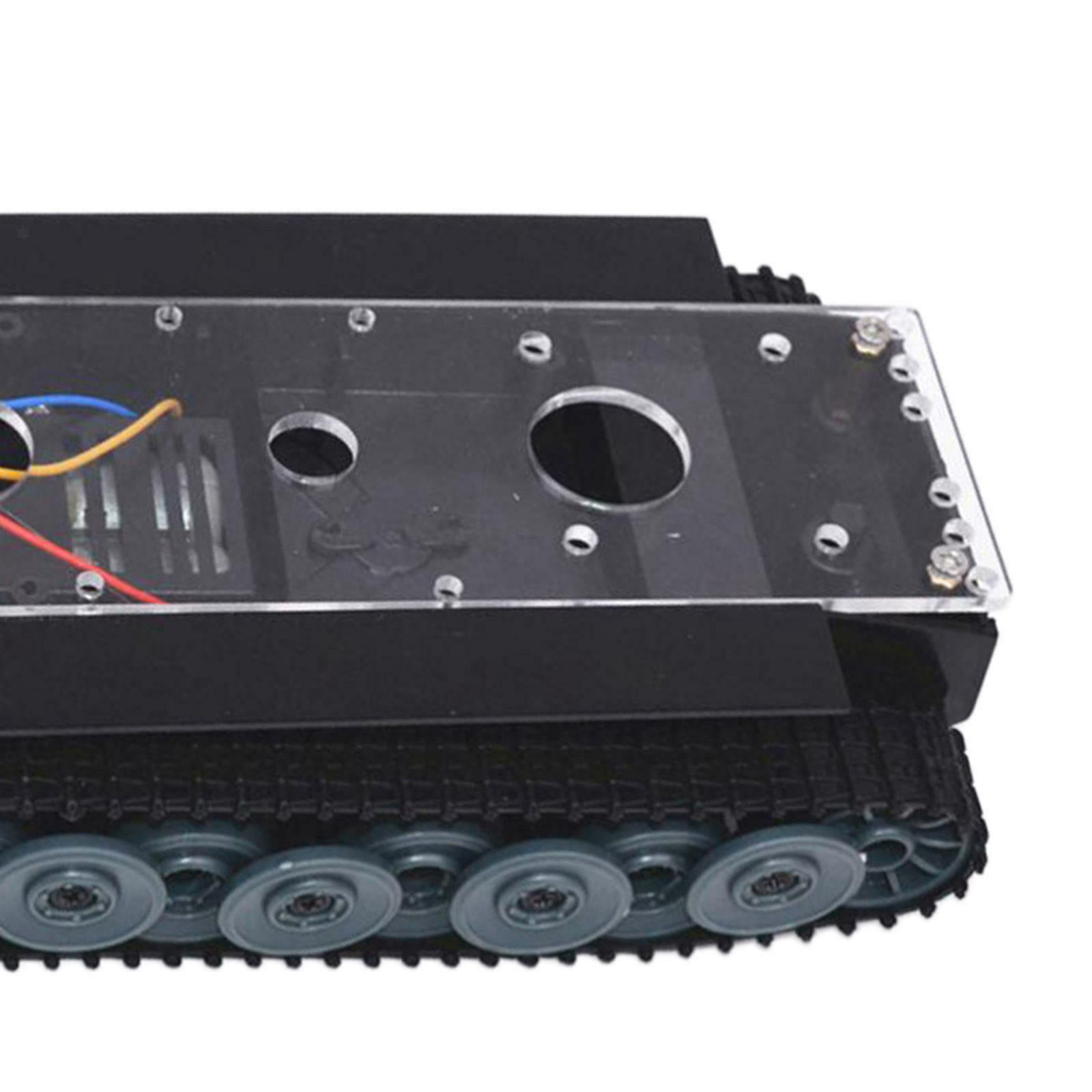 Acrylic 1:32 RC Tank Chassis Kit Crawler Track Electronic Robotics Kit