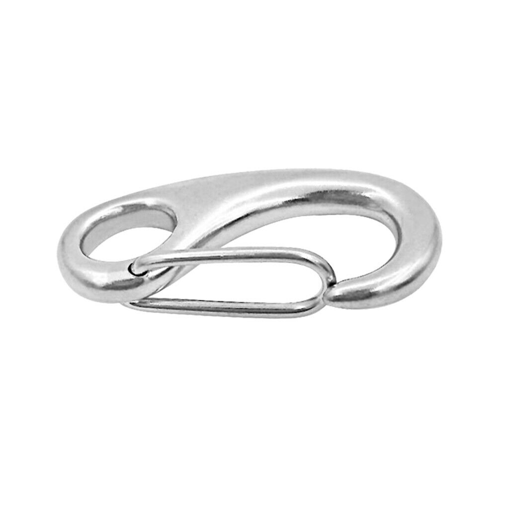 10 Pieces 2" Steel 50mm Spring Gate Snap Hook Clip Claw for Carabiner Swing