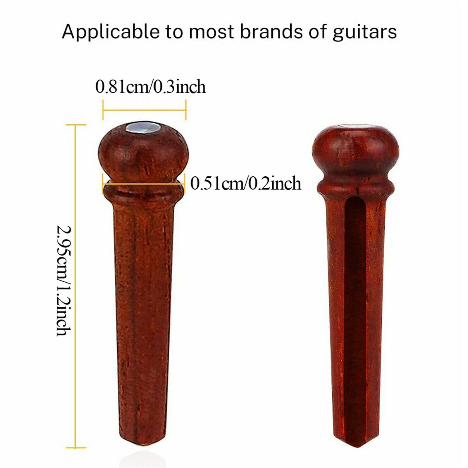 6Pcs Guitars Pegs Martin Fixed Screw 10x7cm Repairing Remover Accessories