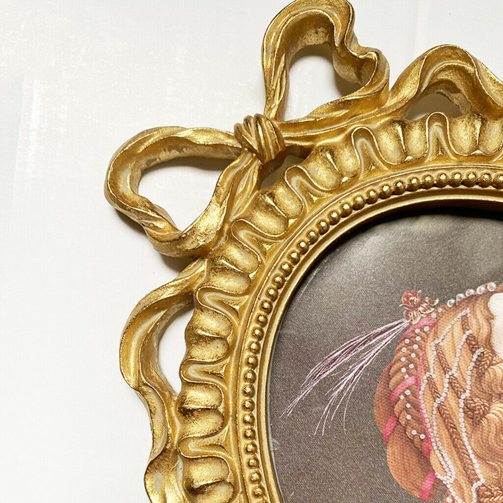 Picture Frame Baroque Desktop Photo Holder Bedroom Wall Hanging Home Decor