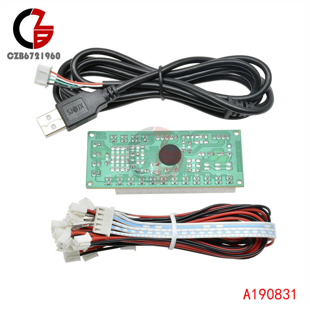 2PCS Zero Delay Arcade USB Encoder PC to Joystick For MAME Fight Stick Control