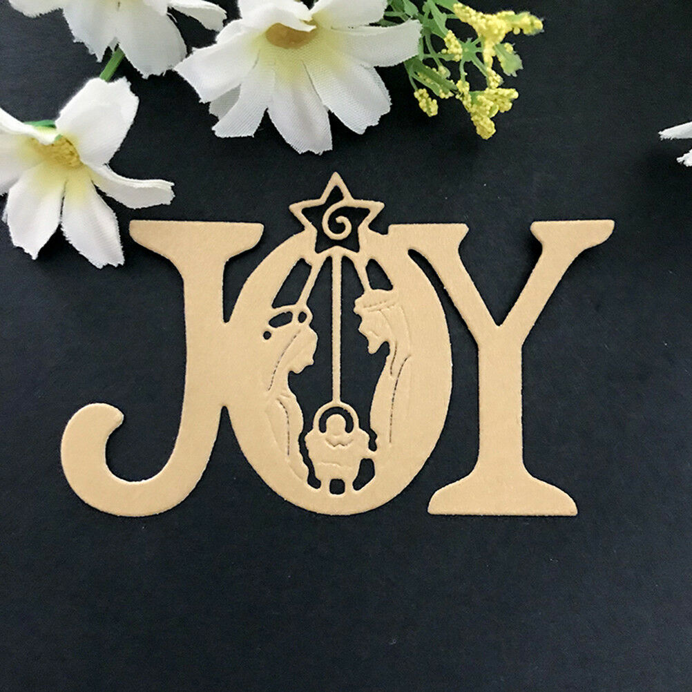 Joy letter Design Metal Cutting Dies For DIY Scrapbooking Card Paper Albu.l8