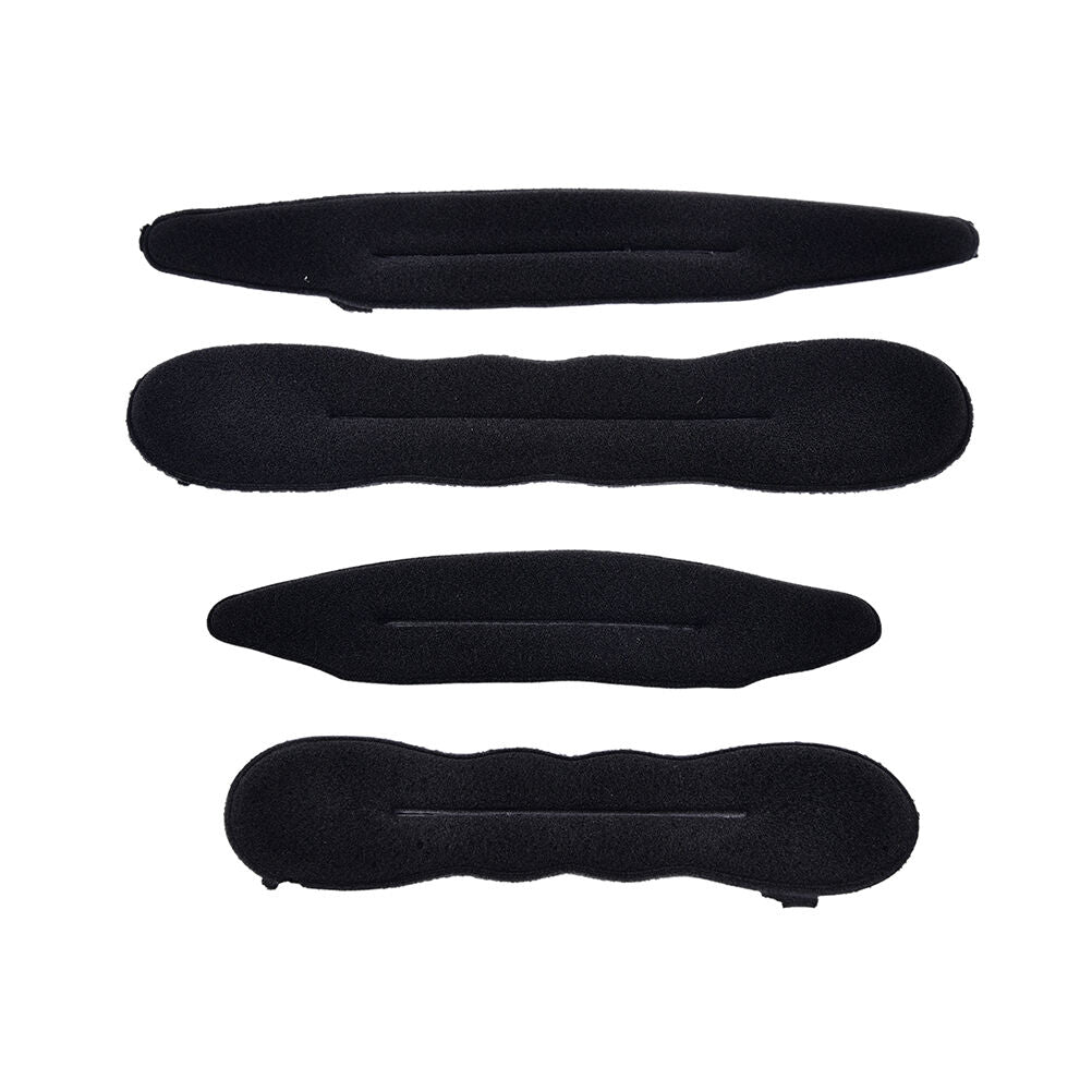 4 Pcs Magic Foam Sponge Hair Styling Clip Donut Bun Curler Maker Ring Too.l8