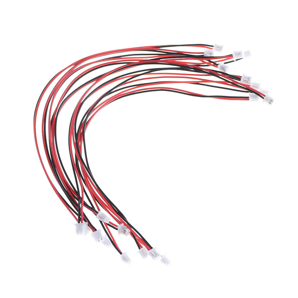 10 Pcs Micro JST 2.0 PH 2-Pin Connector plug with Wires Cables 150M.l8