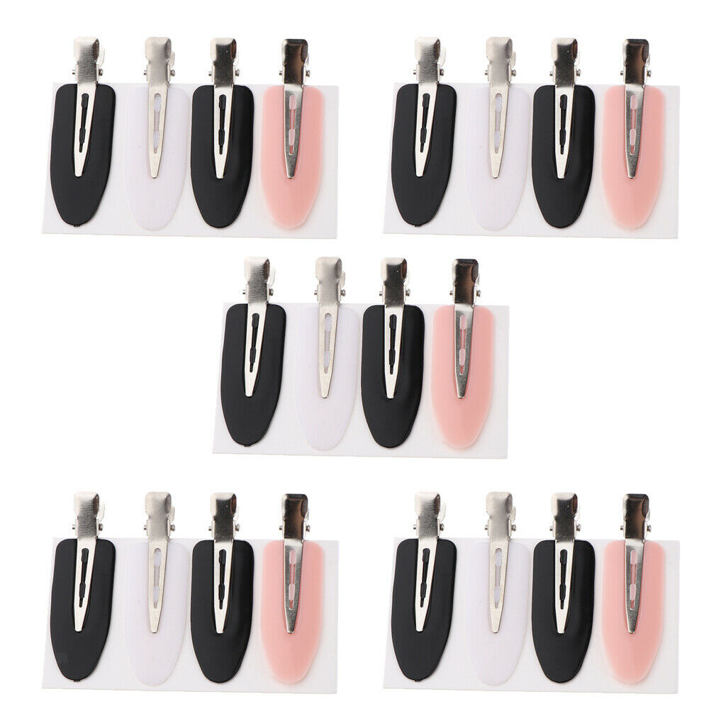 20 Pieces Plastic No Bend Hair Clips Headwear Women Makeup Hairstyle Clamps