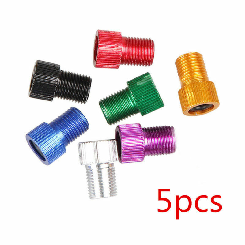 5X Presta Valve Schrader Adapter Converter Road Bicycle Pump Tube Bike Sport Use