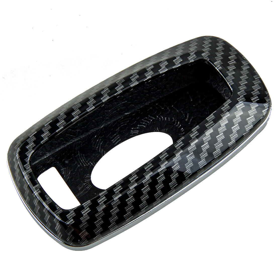 Carbon Fiber Style Smart Key Cover Case Shell Fit For Ford Focus Escape Ranger