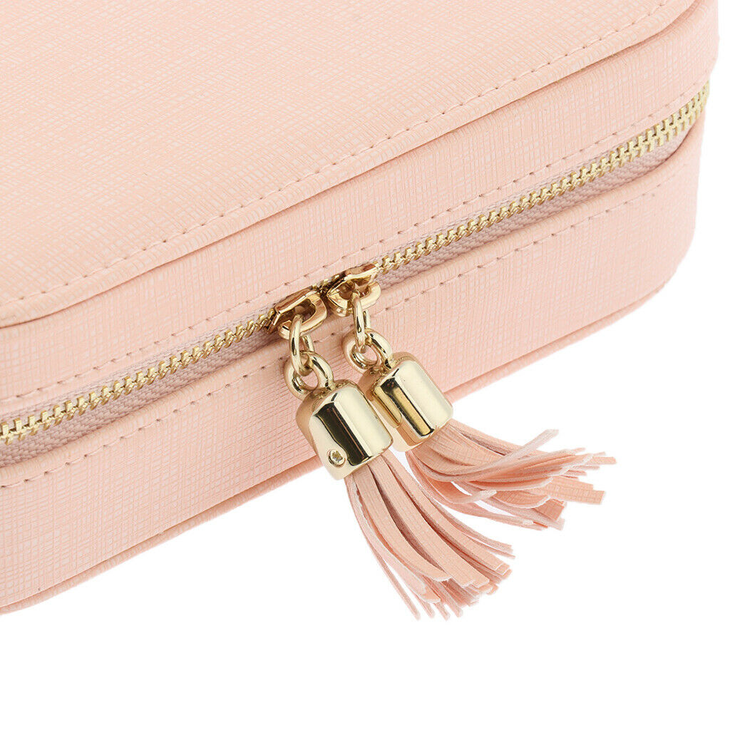 Portable Jewelry Storage Box Multi-functional Rings Earrings Organizer Case