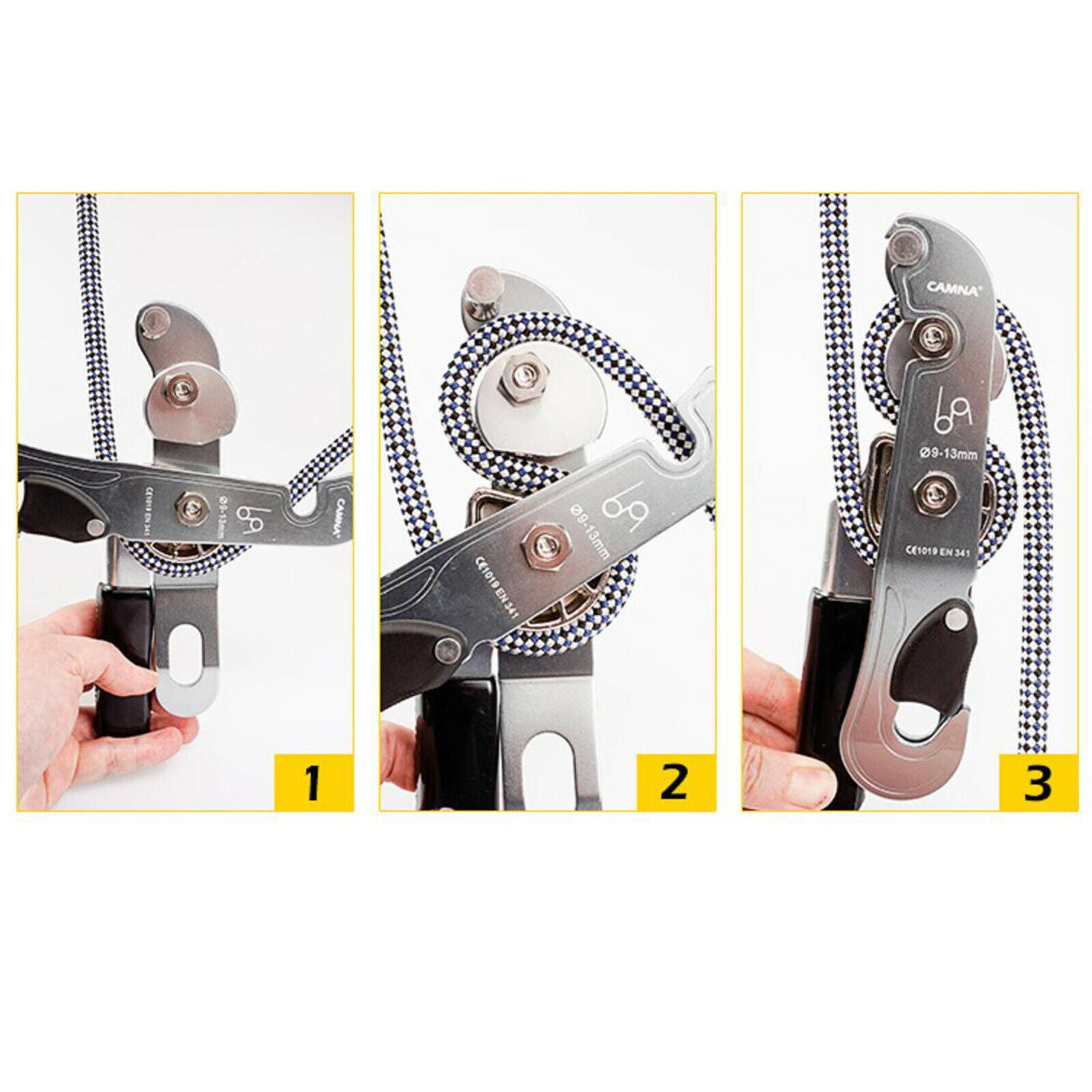 Stop Single Brake Descender Assisted Climbing Rope Access Self-Braking