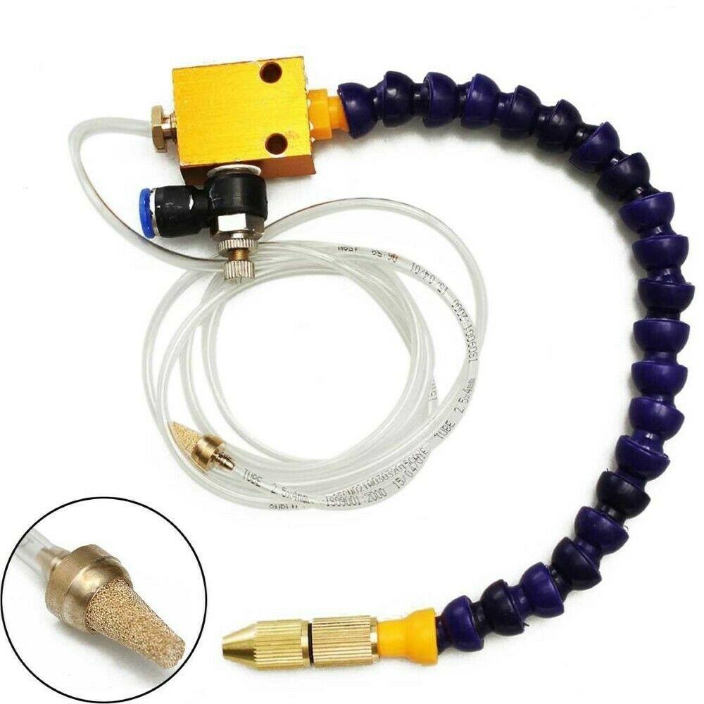 Mist Coolant Lubrication Spray System For 8mm Air Pipe CNC Lathe Milling Drill L