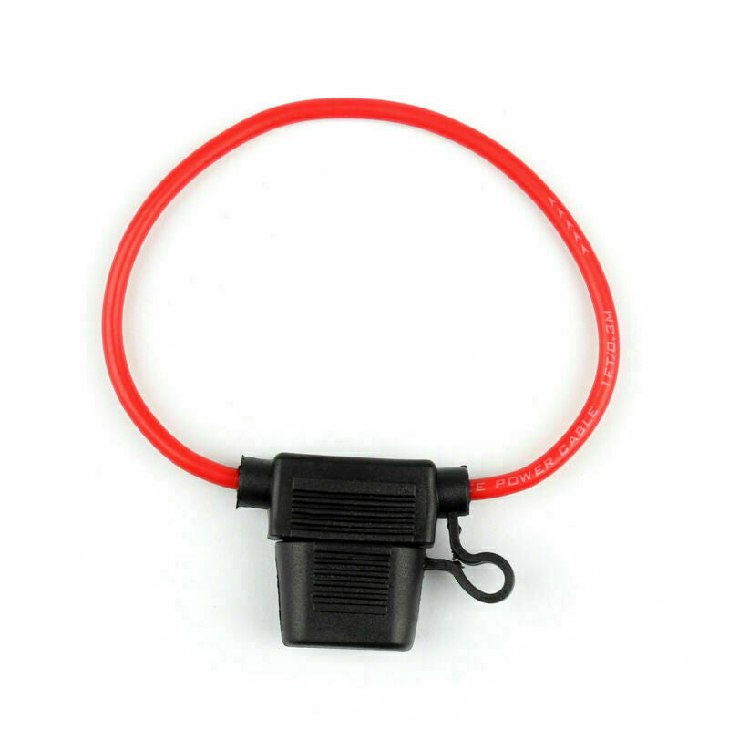4Pcs Mini Blade Fuse Holder Waterproof 12AWG In-Line Wire Cable For Car/Boat CA
