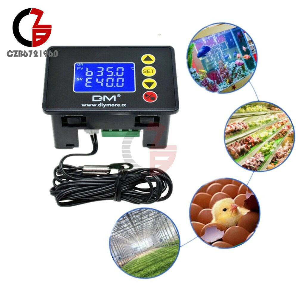 DC24V 480W 1.37" inch LCD Microcomputer Temperature Controllor With NTC Cable
