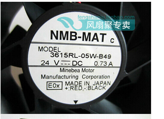 For NMB 3615RL-05W-B49 Inverter cooling fan DC24V 0.73A 90*90*38MM 3pin