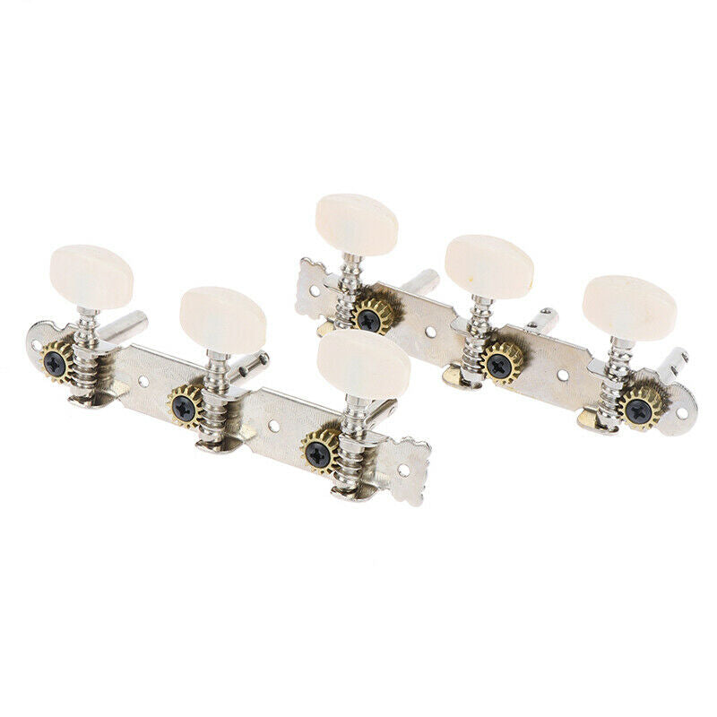 2Pcs Classical Guitar Tuner Acoustic Guitar Tuning Keys Steel Pegs Machine  Qx