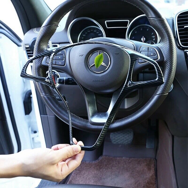 Stee Wheel Panel Cover Trim for Mercedes Benz W213 W205 X253 C E GLC 2014-2017O9