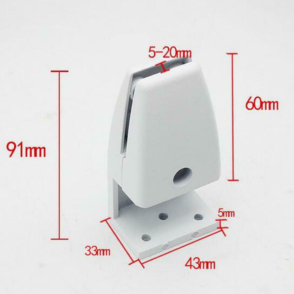 Set Of 2 Office Partition Bracket Divider Clamp Holder Clips